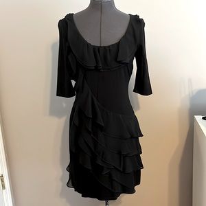 WHBM Ruffle jersey dress